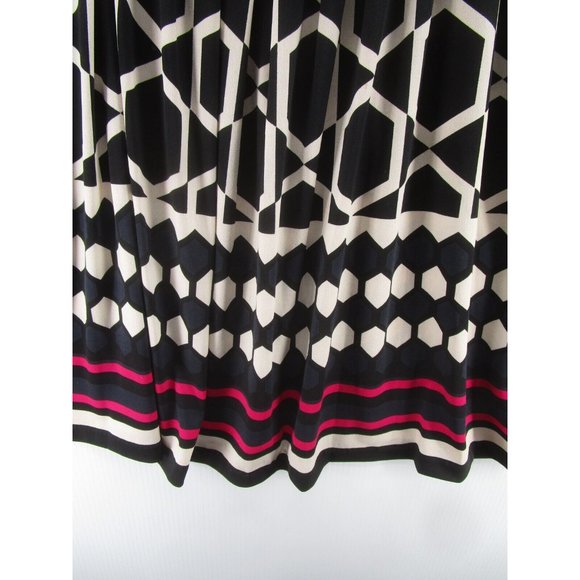 Eliza J Dress 8 Fit Flare Pullover Ruched Boat Neck Lined Career - Picture 4 of 12